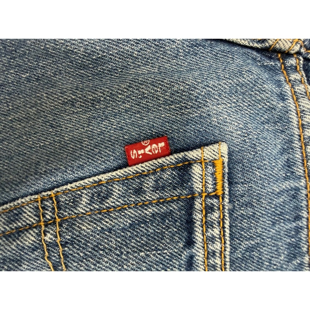 Vintage Levi's 501 XX Jeans 40x30 Made in Mexico 2002 Light Wash Button Fly USA - Picture 9 of 12